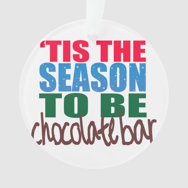 Ornement de barre de chocolat (devant)