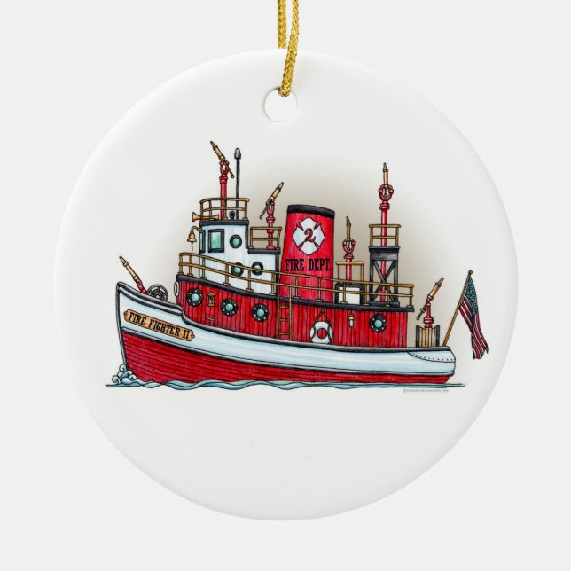 Ornement de bateau du feu (Devant)