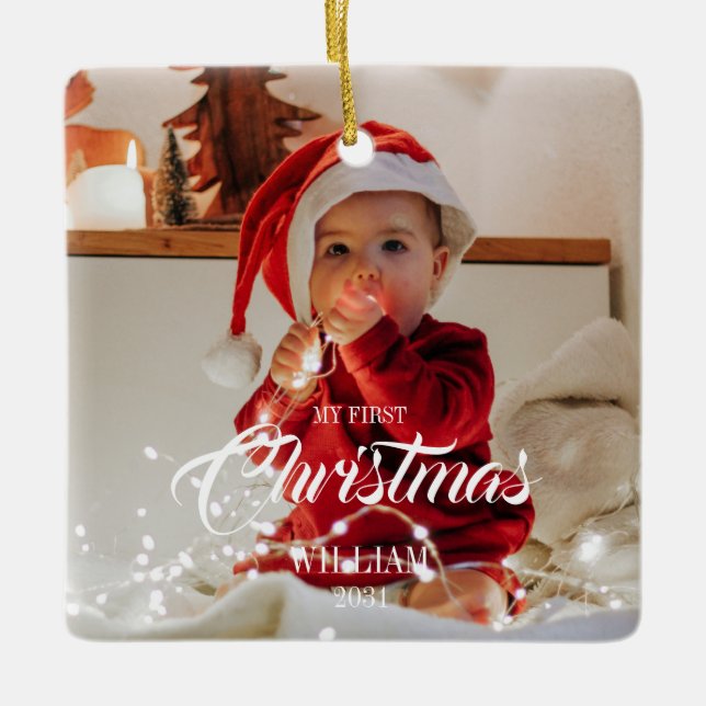 Ornement de bébé - Mon premier Noël (Devant)