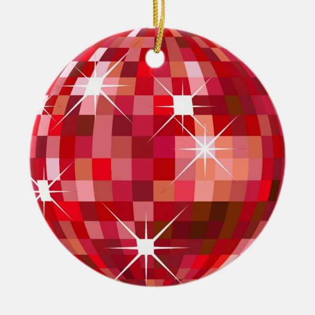 Ornement de boule de disco de Noël (Devant)