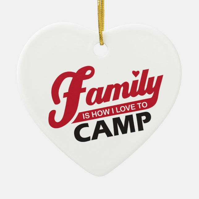 Ornement de camping de famille (Devant)