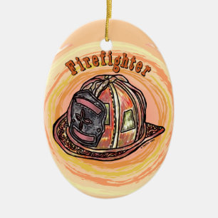 Ornement de casque de pompier