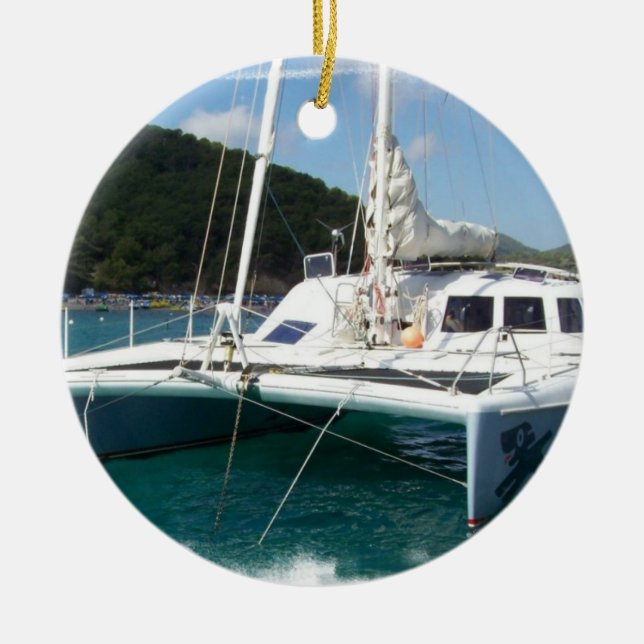Ornement de catamaran (Devant)