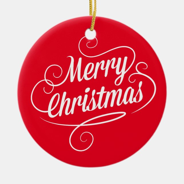 Ornement de cercle avec le texte gai de Joyeux (Devant)