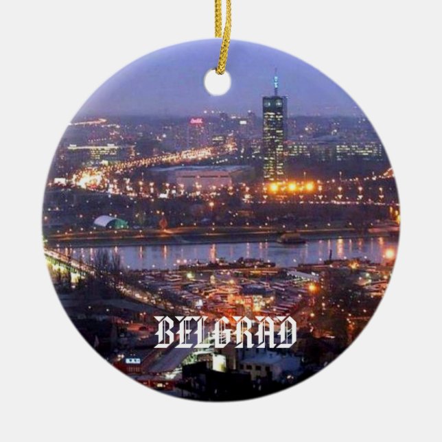 Ornement de cercle de Belgrad Serbie (Devant)