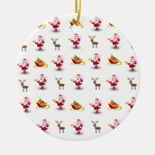Ornement de cercle de Noël, Père Noël