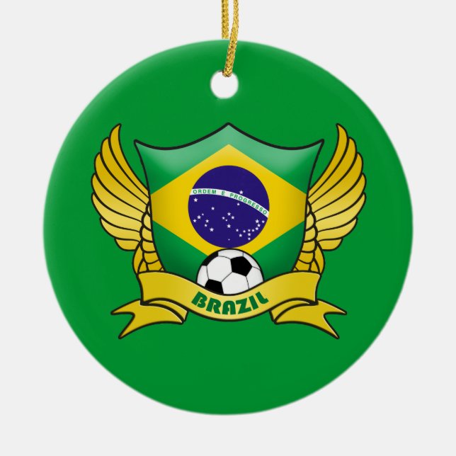 Ornement de cercle du football du Brésil (Devant)