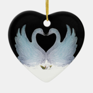 Ornement de cerf de cygnes d'amour de Valuegem