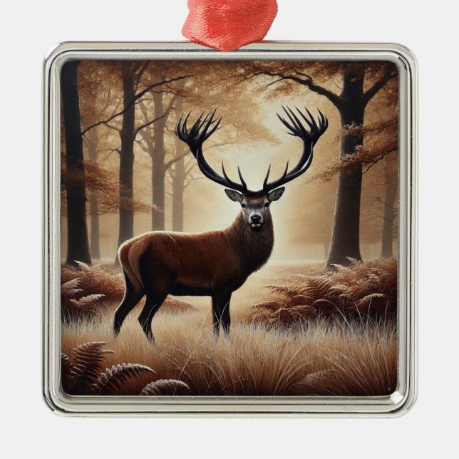 Ornement de cerfs d'automne (Devant)