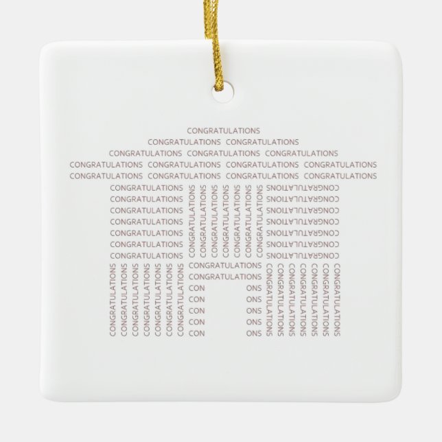 Ornement de Chambre de félicitations (Devant)