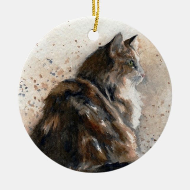 Ornement de chat de ragondin du Maine (Devant)