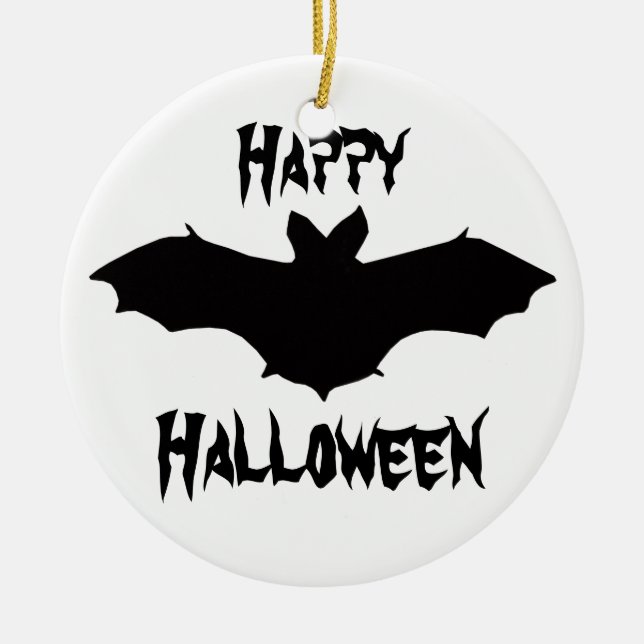 Ornement de chaume noire d'Halloween (Devant)