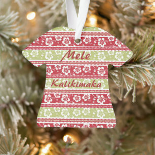 Ornement de chemise de Noël Aloha