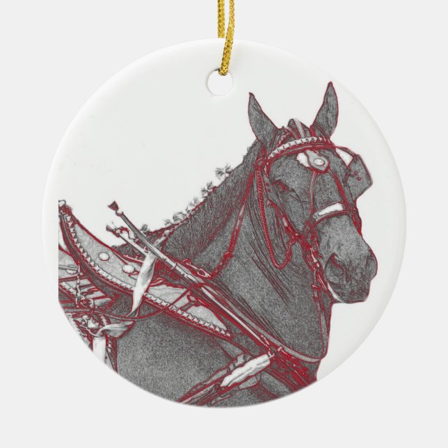 Ornement de cheval de Percheron (Devant)