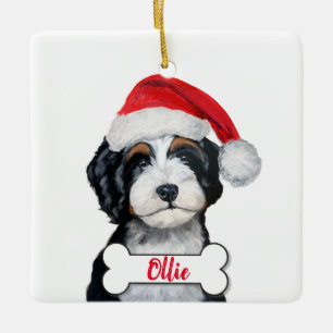 Ornement de chien Bernedoodle