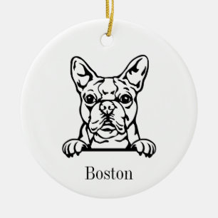 Ornement de chien de Boston Terrier