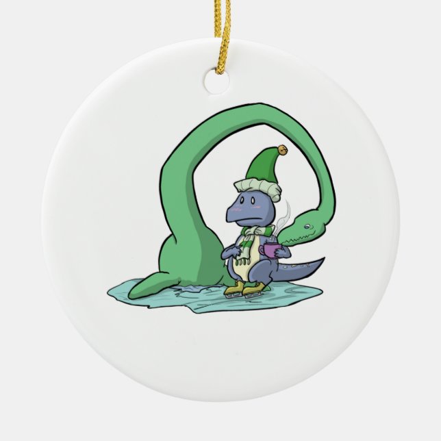 Ornement de chocolat chaud de dinosaure (Devant)