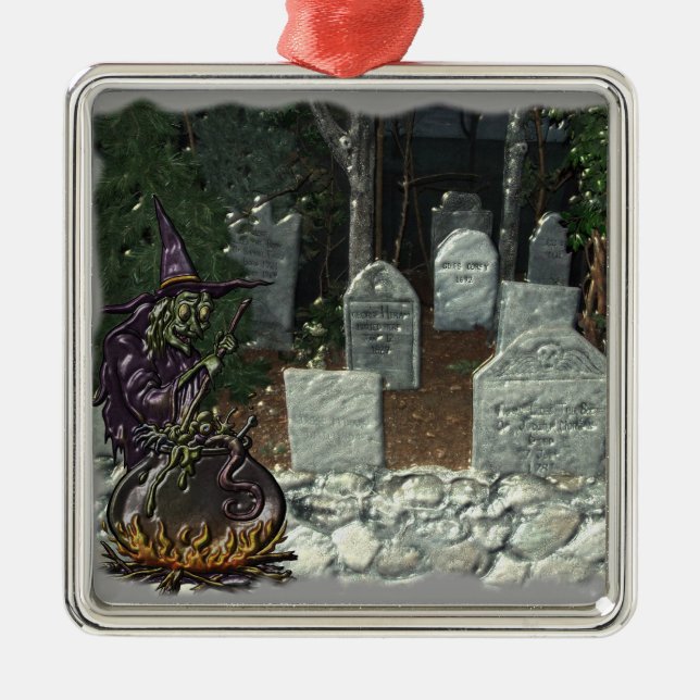 Ornement de cimetière de sorcière (Devant)