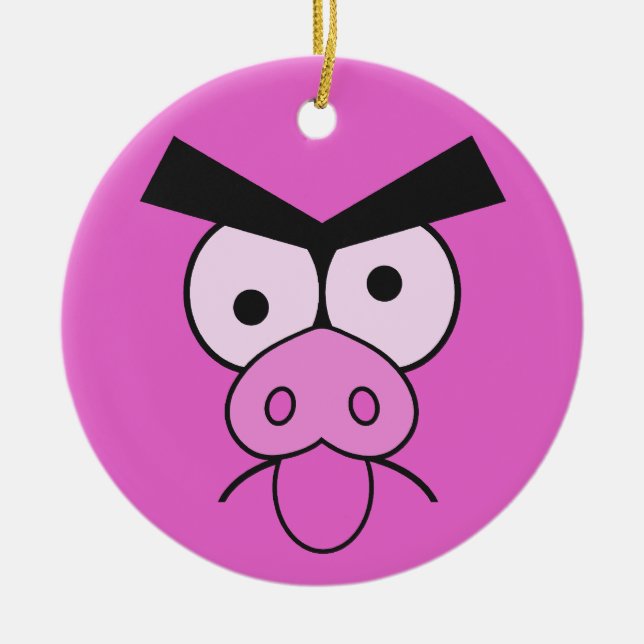 Ornement de cochon (Devant)