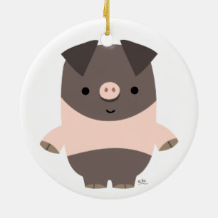 Ornement de cochon de dessin mignon