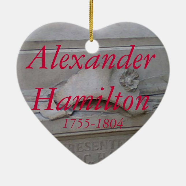 Ornement de coeur d'Alexander Hamilton (Dos)