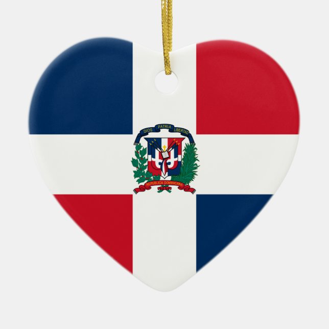 Ornement de coeur de drapeau de la République (Devant)