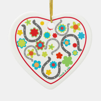 Ornement de coeur de Horsehoe
