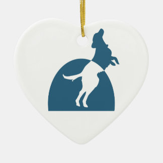 Ornement de coeur de NMDR (2-sided)