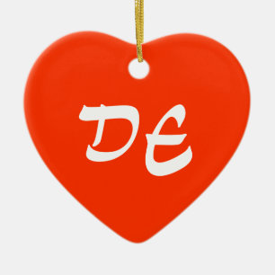 Ornement de coeur du Delaware