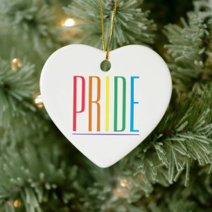ORNEMENT DE COEUR EN Céramique PRIDE