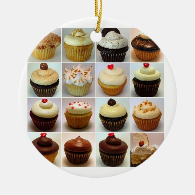 Ornement de collage de petit gâteau (Devant)