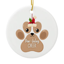 Ornement de compagnie Paw-liday Cheer