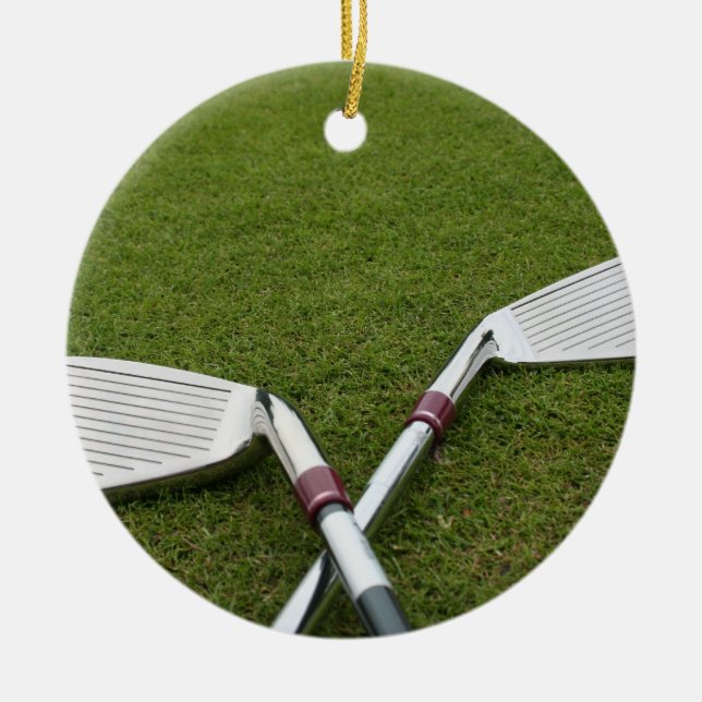 Ornement de conception de club de golf (Devant)