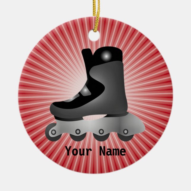 Ornement de conception de patinage en ligne (Devant)