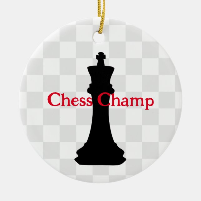 Ornement de conception de pièce d'échecs (Devant)