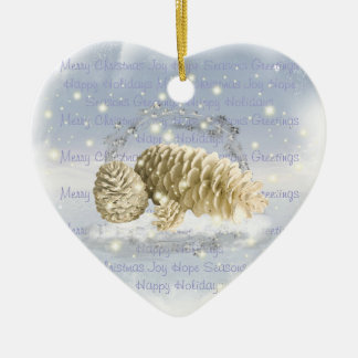 Ornement de cône de pin de Noël