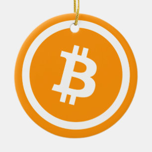 Ornement de conservation de Bitcoin avec symbole B
