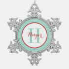 Ornement de conservation de monogrammes personnali