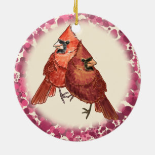 Ornement de Couple Cardinal