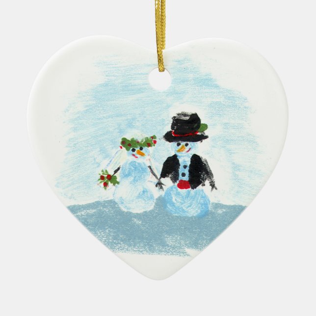 Ornement de couples de neige (Devant)