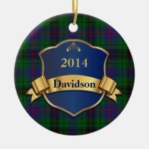 Ornement de coutume de plaid de tartan de Davidson