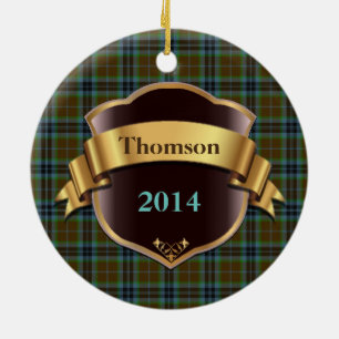 Ornement de coutume de plaid de tartan de Thomson