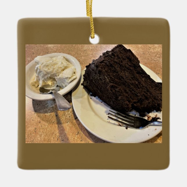 Ornement de crème glacée et de gâteau (Devant)