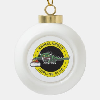 Ornement de curling de rhinelander