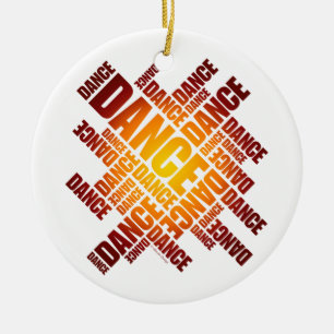 Ornement de danse typographique (feu)