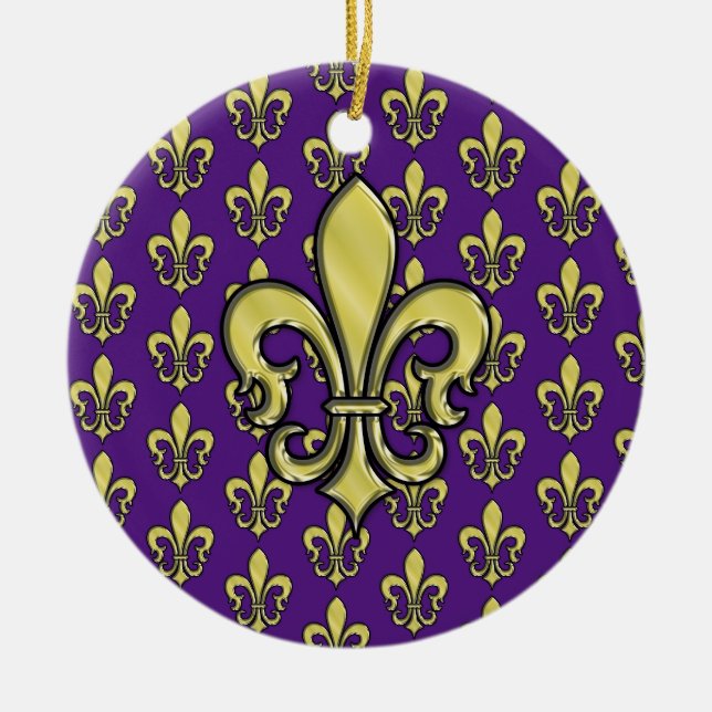 Ornement de design élégant Fleur de Lis (Devant)