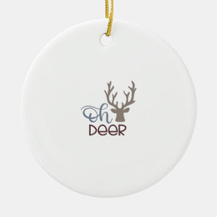 Ornement de design rétro classique Oh Deer