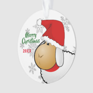 Ornement de dessin à 2 faces pour Noël Père Noël S