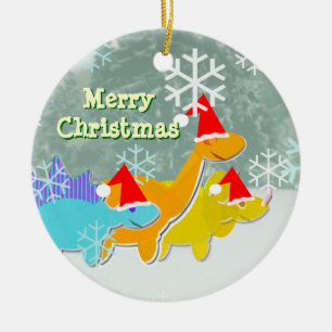 Ornement de dinosaures de Joyeux Noël