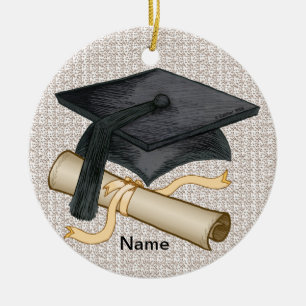 Ornement de diplôme de bonnet de graduation